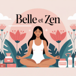 illustration belle et zen femme méditative ambiance élégante