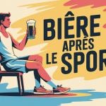 boire une bière après le sport sportif bière eau vestiaire