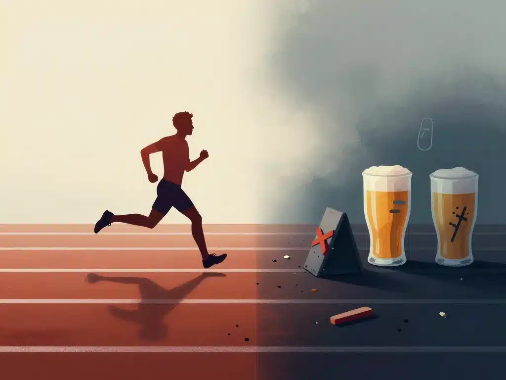 boire une bière après le sport risques fatigue blessures