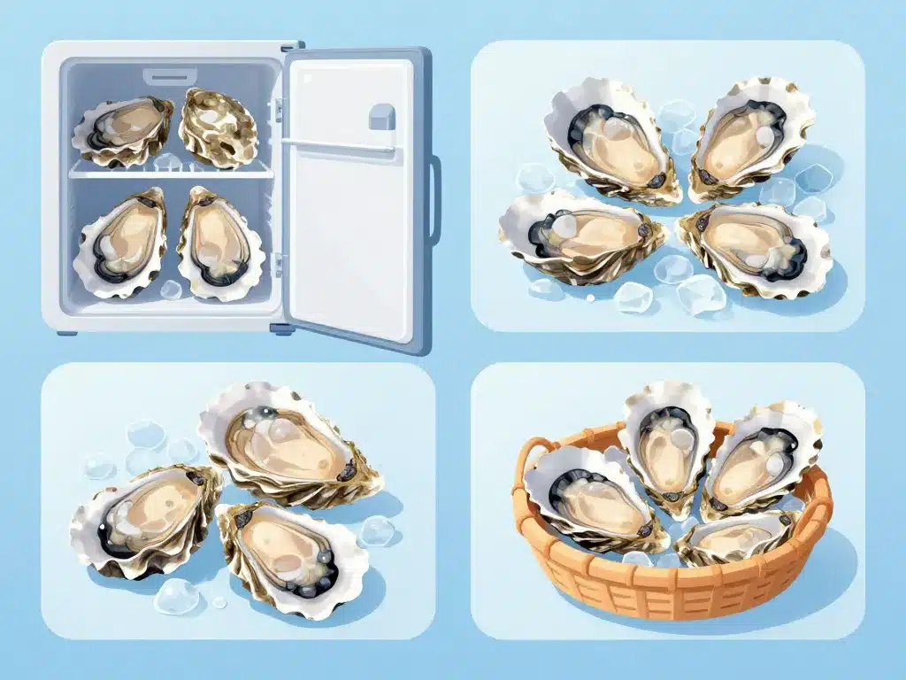 combien de temps peut-on conserver des huîtres diagramme durée conservation