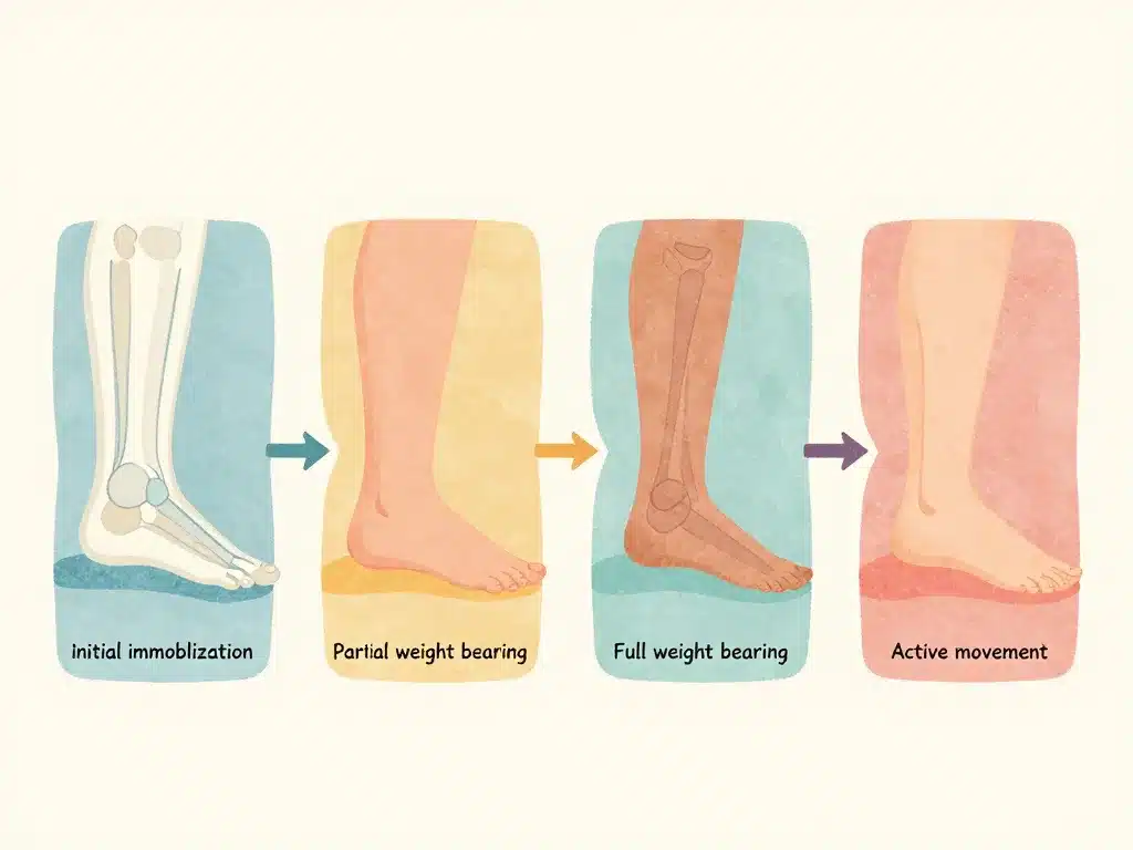 combien de temps pour marcher apres fracture malleole, étapes et progression de la marche