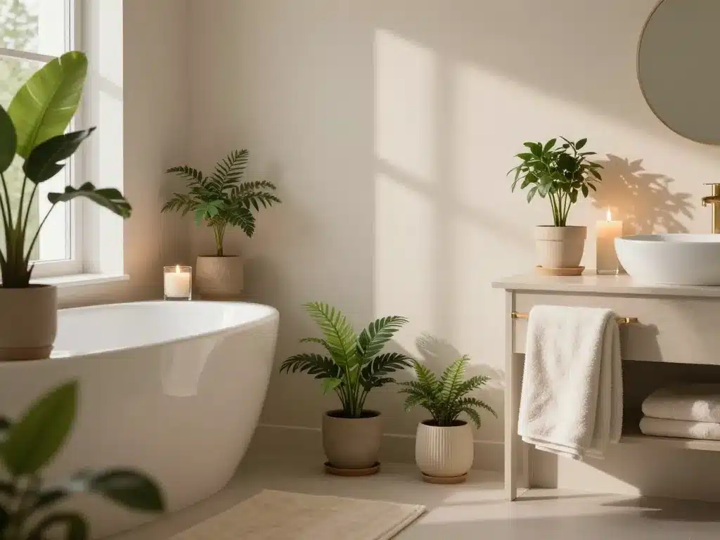 visuel déco belle et zen salle de bain salon ambiance apaisante