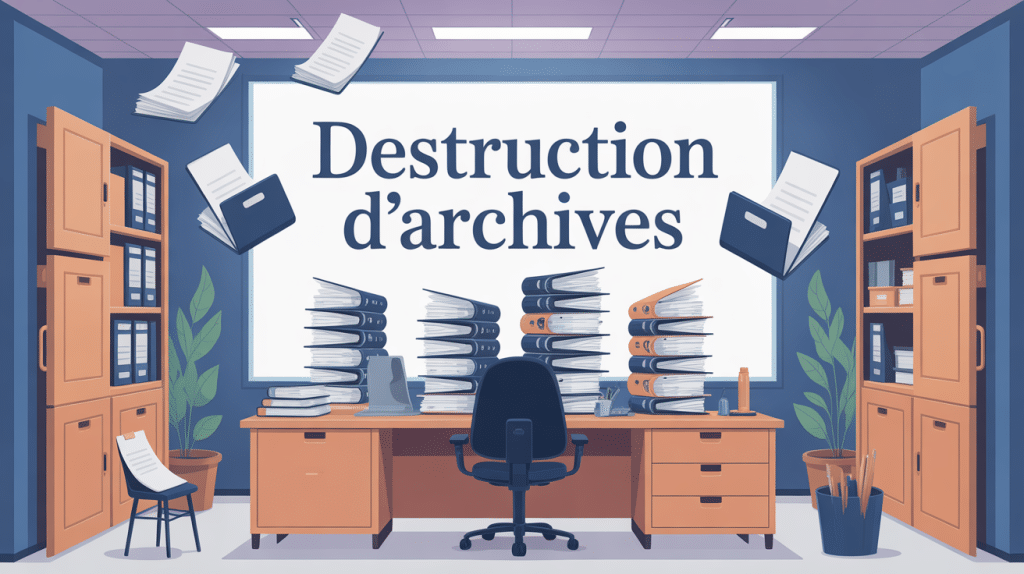 illustration destruction archives en entreprise sécurisée