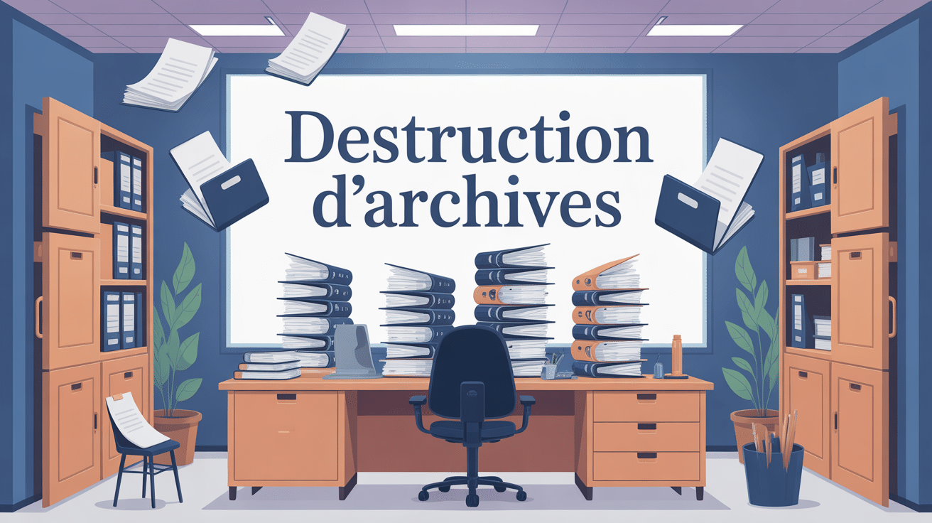 illustration destruction archives en entreprise sécurisée