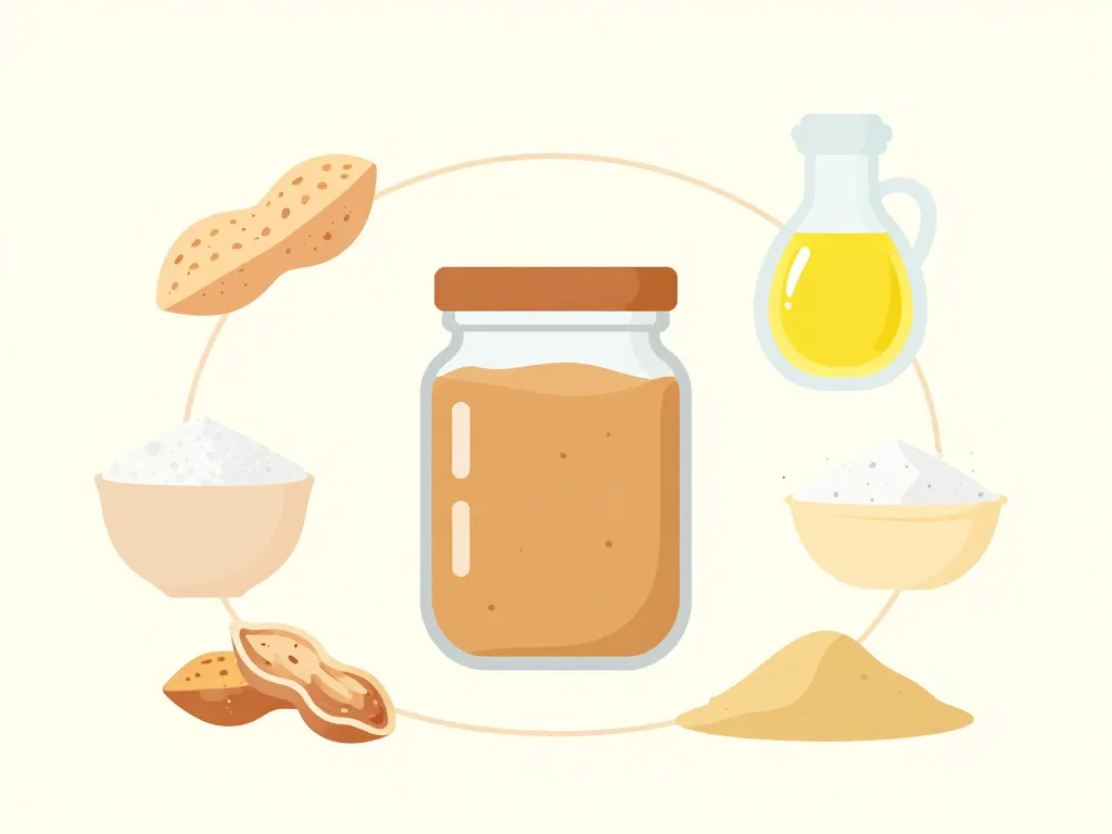 schema composition nutritive pate a tartiner cacahuete