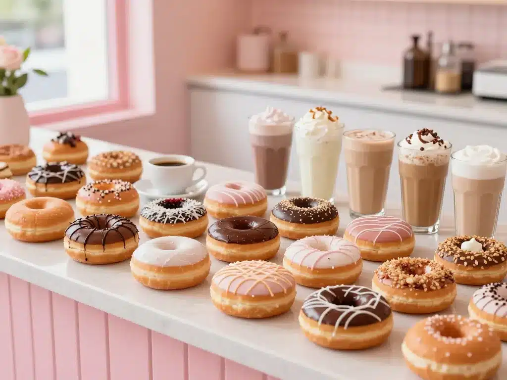 dreams donuts carte assortiment donuts et boissons