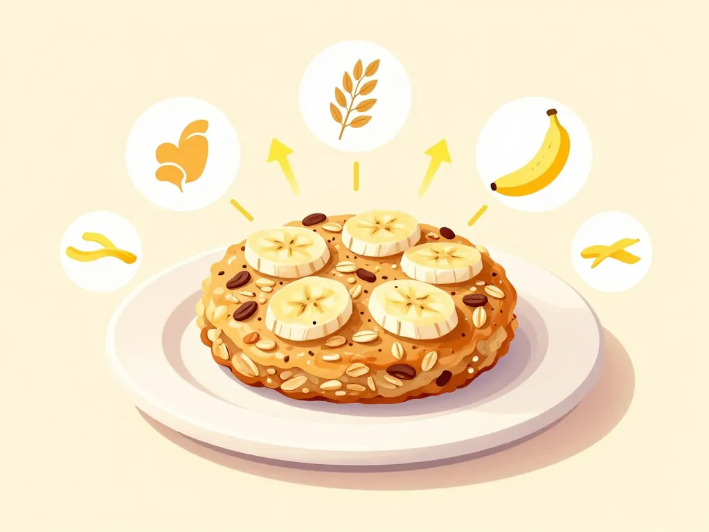 galette flocons d'avoine banane nutrition santé