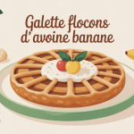 galette flocons d'avoine banane présentation healthy matin