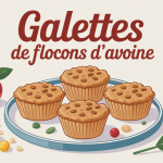 illustration galettes de flocons d avoine assiette cuisine saine