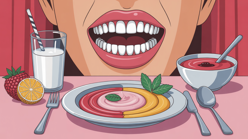 idée repas après extraction dents sagesse assiette aliments lisses