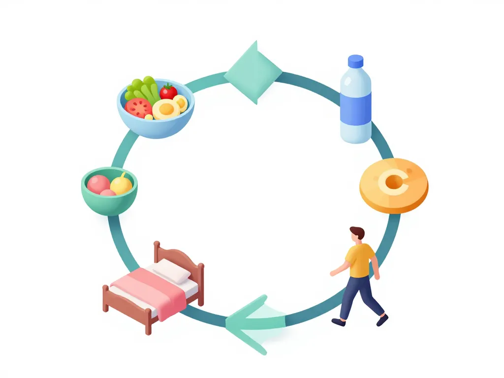 schéma routine quotidienne journée type pour perdre 5 kg