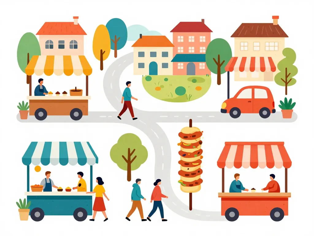 kebab avord plusieurs stands village parcours
