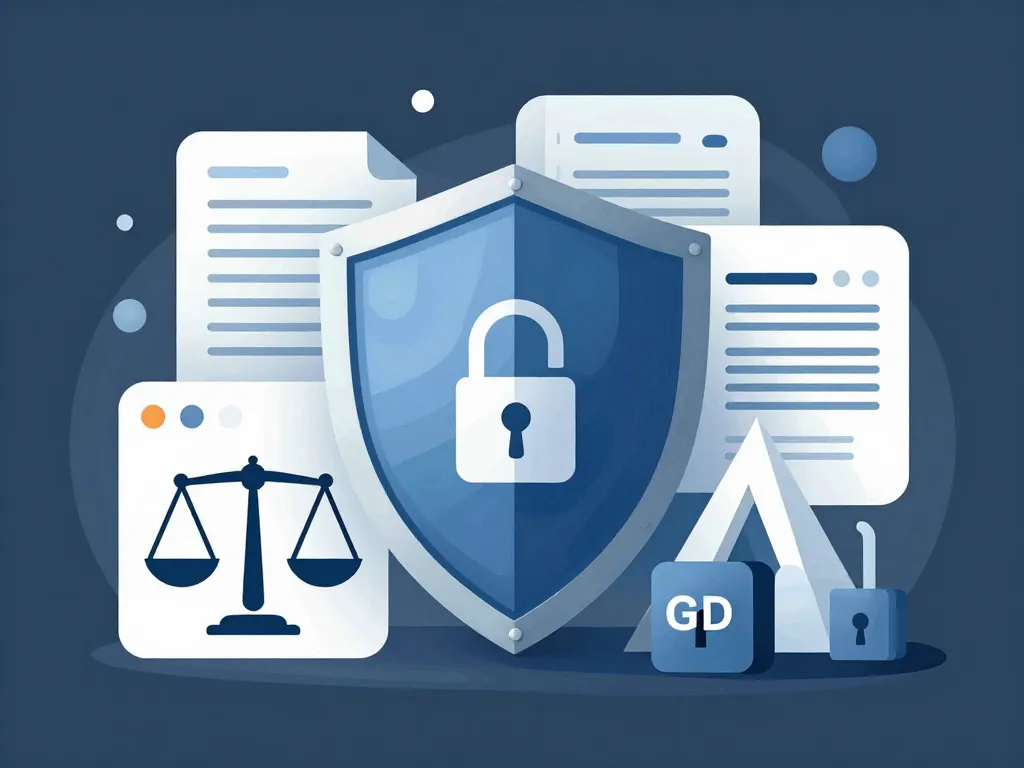 illustration law startup conformité rgpd sécurité juridique