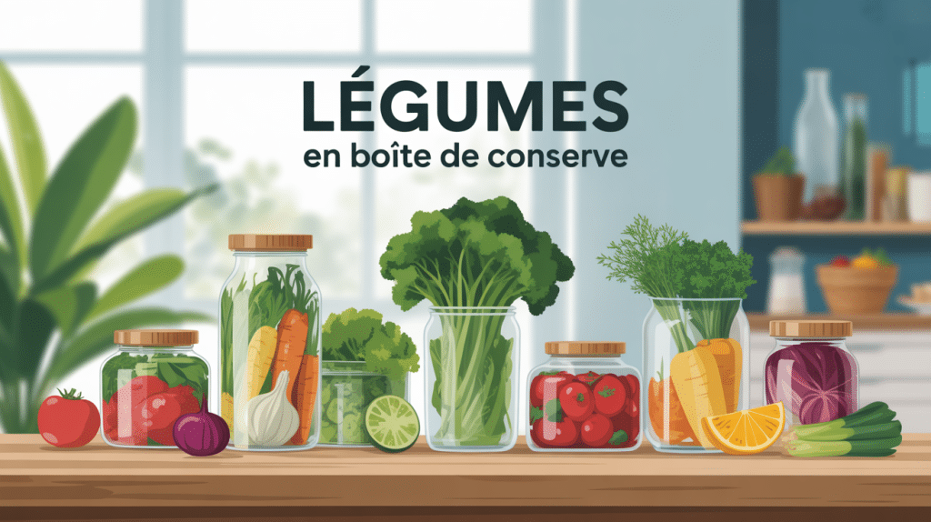 legumes en boite de conserve composition saine et pratique