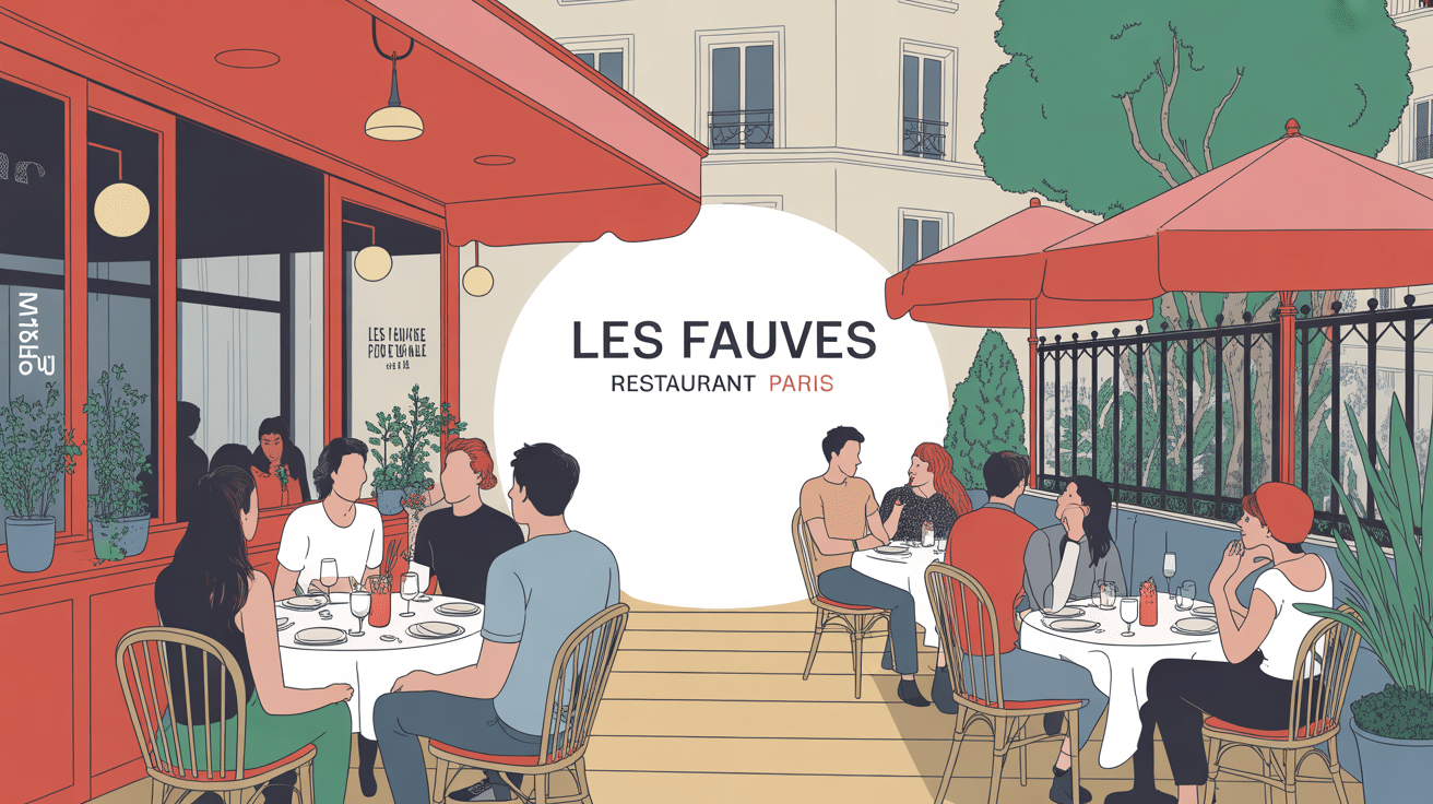 Les Fauves restaurant Paris terrasse ambiance conviviale