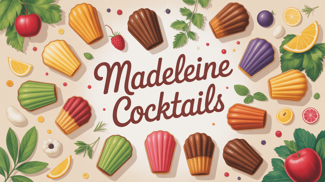 madeleine cocktail miniatures apéritif table élégante