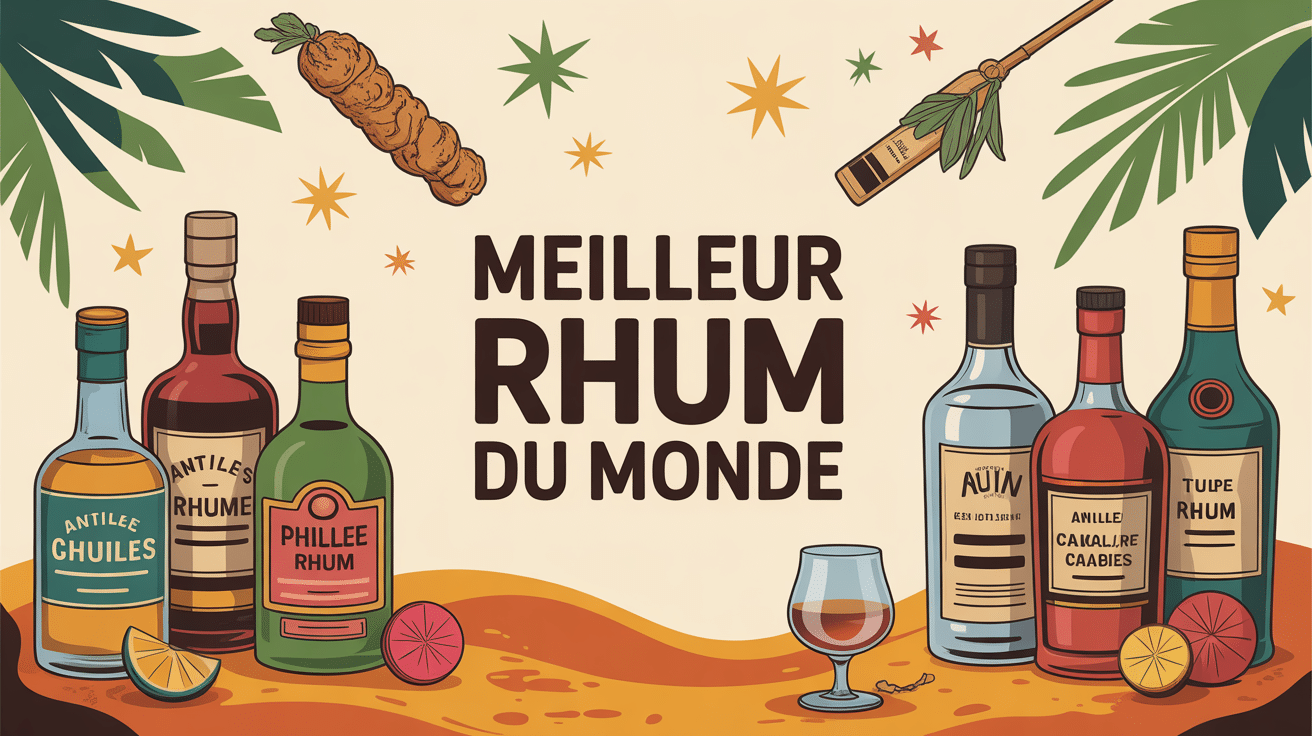 meilleur rhum du monde plusieurs bouteilles antilles caraibes, fond d'exploration
