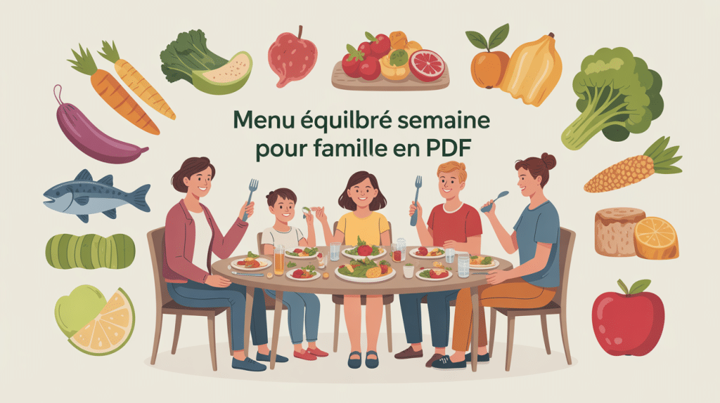 famille repas menu équilibré semaine pour famille pdf