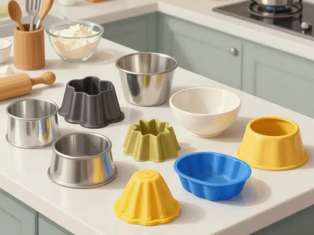 divers moules savarin cuisine visuel comparatif