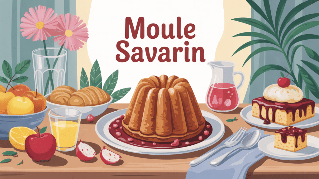 moule savarin stylisé ambiance gourmande