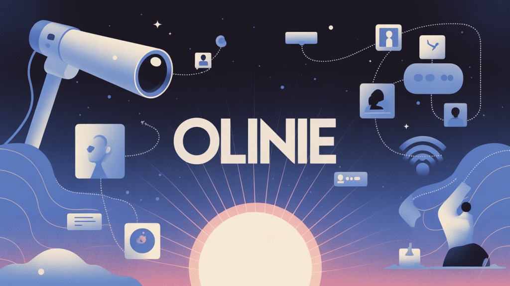 image conceptuelle olinie univers web