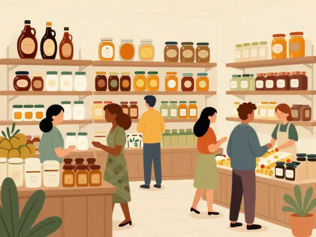 illustration ou trouver de la melasse rayons epicerie bio grande surface