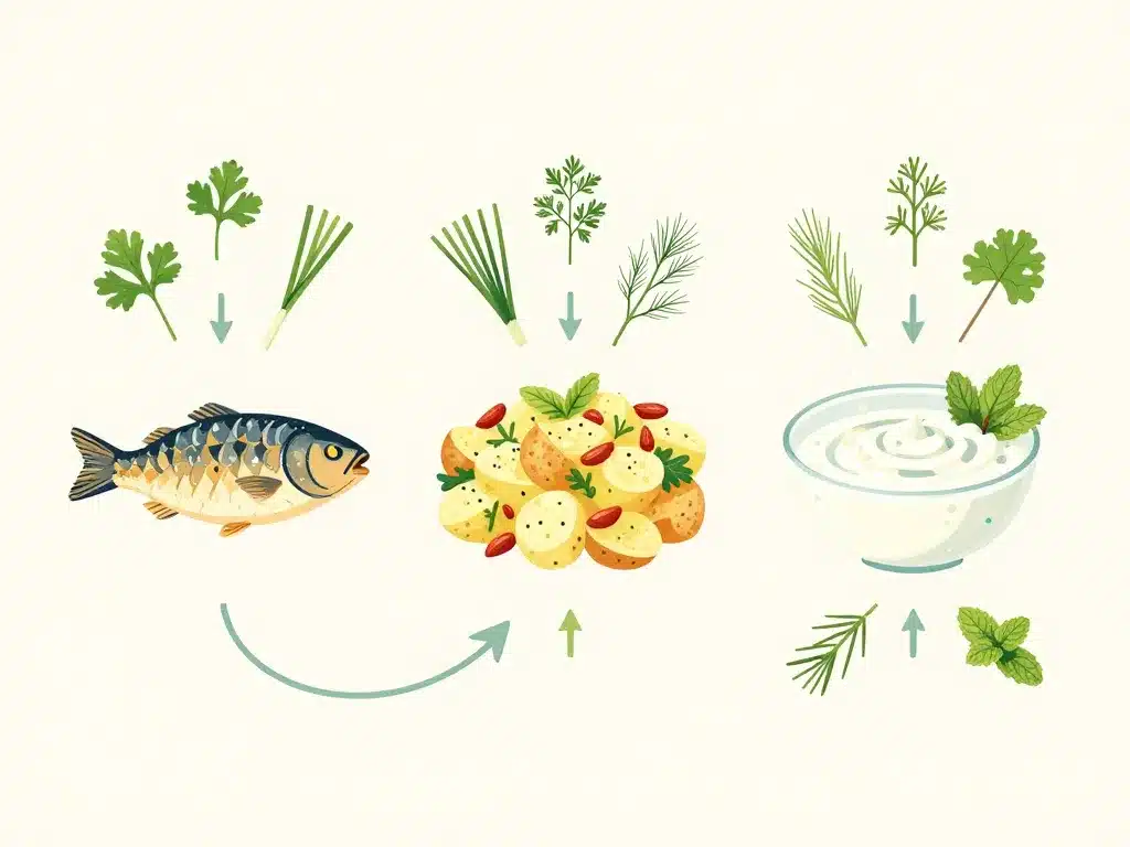 diagramme par quoi remplacer l aneth plats herbes adaptées