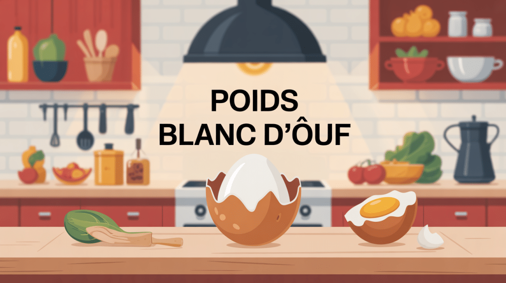 poids 1 blanc d oeuf sur balance cuisine image SEO