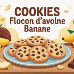 recette cookies flocon d'avoine banane assiette gourmande