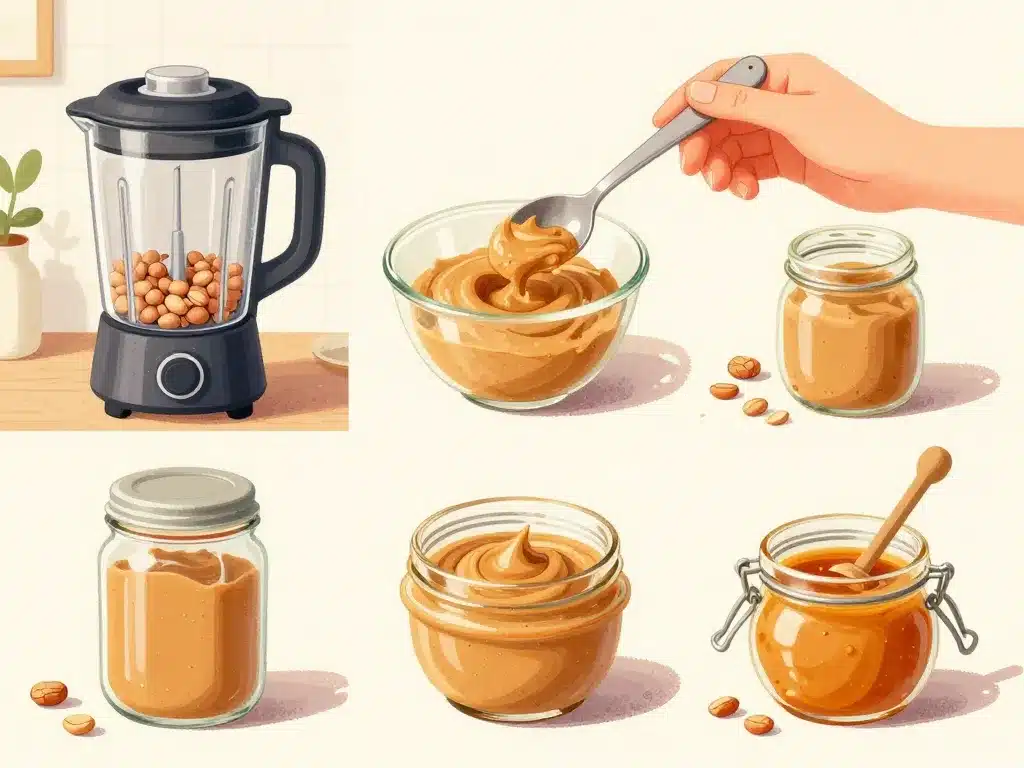 etapes preparation pate a tartiner cacahuete maison