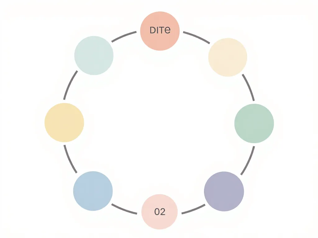 Diagramme conceptuel structure memo circular sections clés