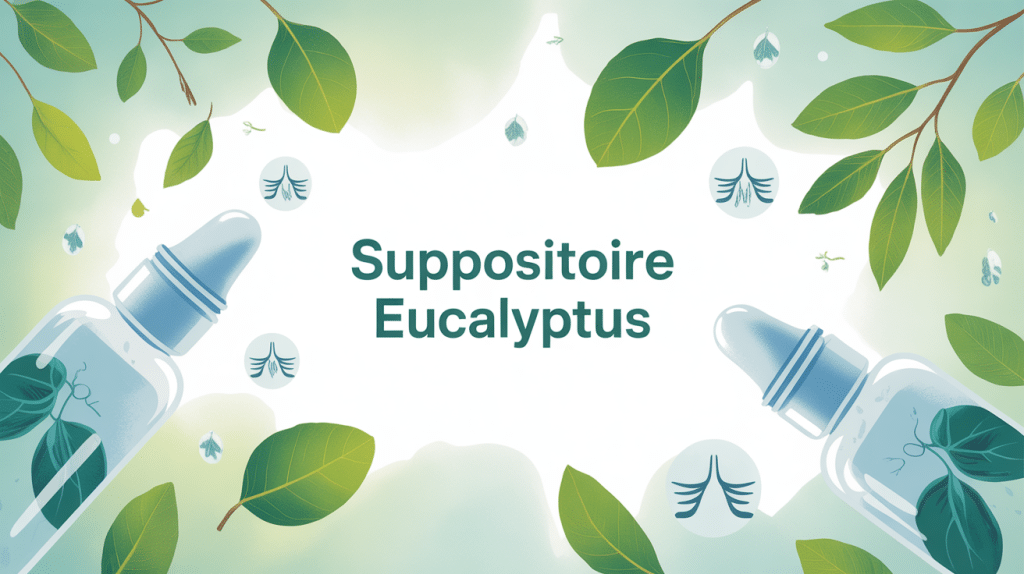 illustration suppositoire eucalyptus pour respiration apaisée