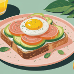 toast saumon avocat oeuf présenté assiette brunch