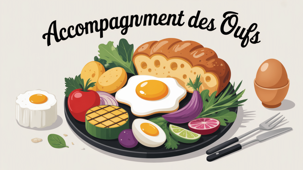 Avec quoi accompagner des œufs, assiette variée féculents légumes fromages