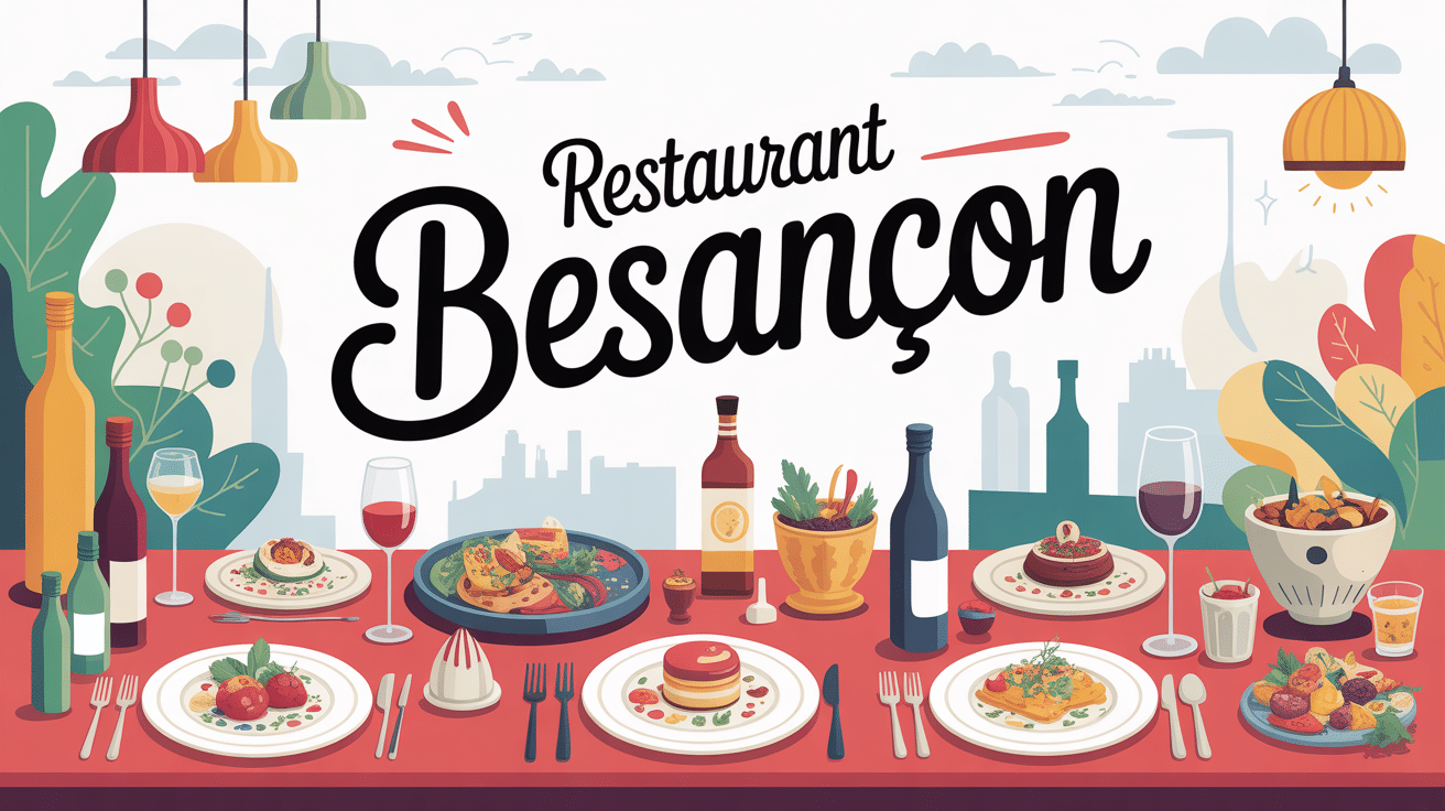 Illustration besancon resto, plats franc-comtois et ambiance variée
