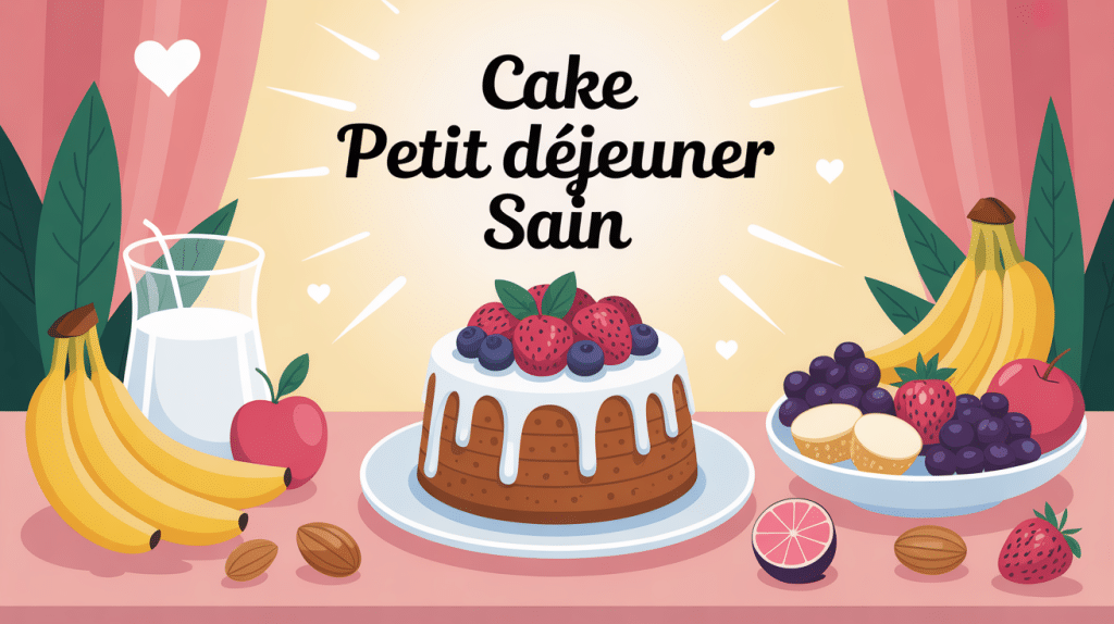 cake petit déjeuner sain au petit déjeuner