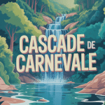 Vue générale cascade de Carnevale – cascata di Carnevale au cœur de la nature calabraise