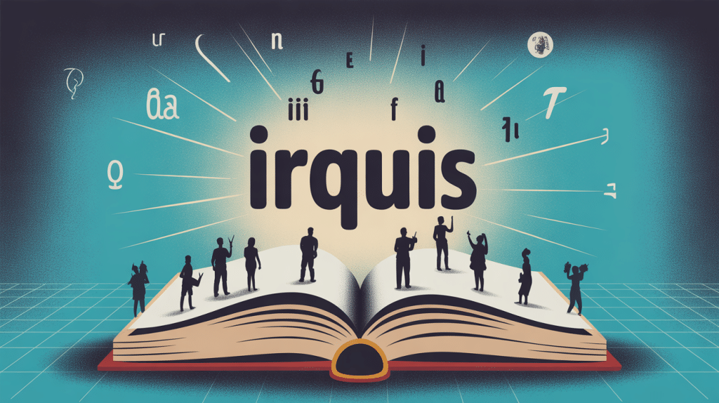 illustration conceptuelle mot irquis mystérieux