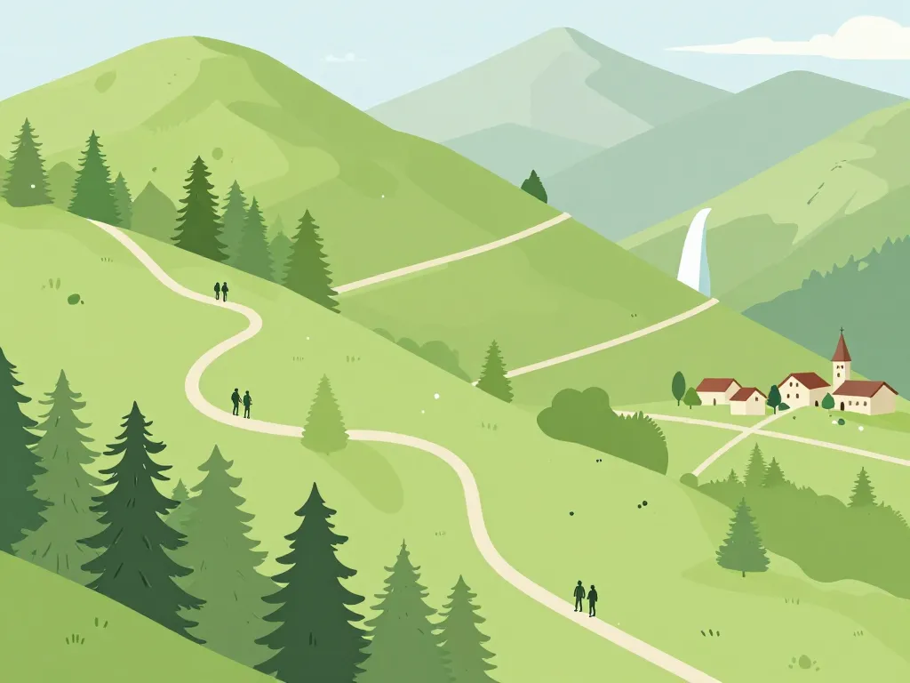 Carte accès randonnée cascade de Carnevale – cascata di Carnevale Calabre