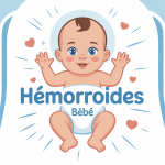 photo hemoroide bebe illustration douce titre