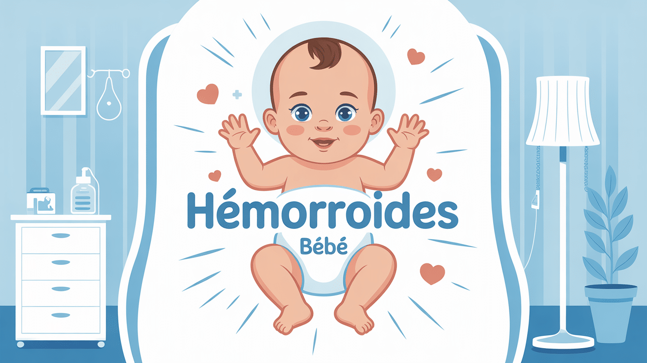 photo hemoroide bebe illustration douce titre
