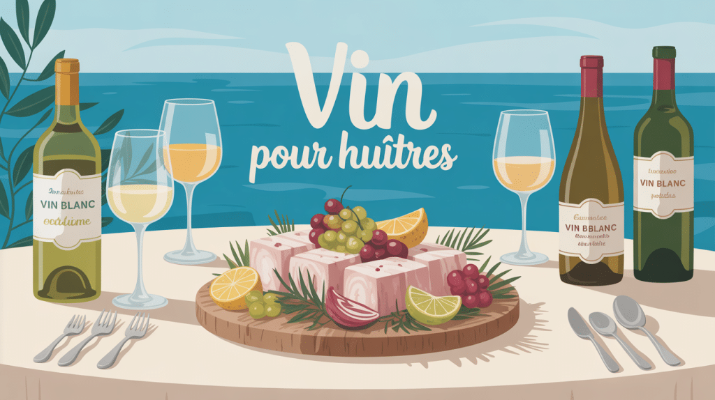 Quel vin avec des huîtres, plateau élégant et vins blancs