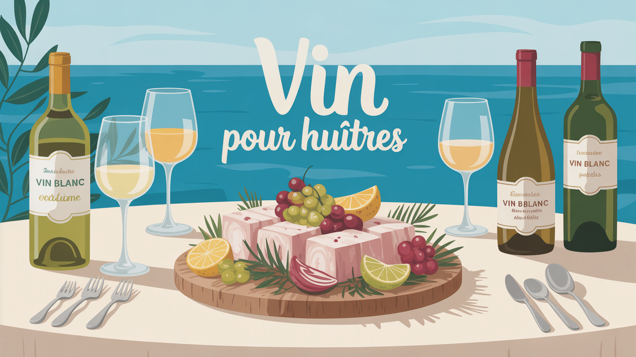 Quel vin avec des huîtres, plateau élégant et vins blancs