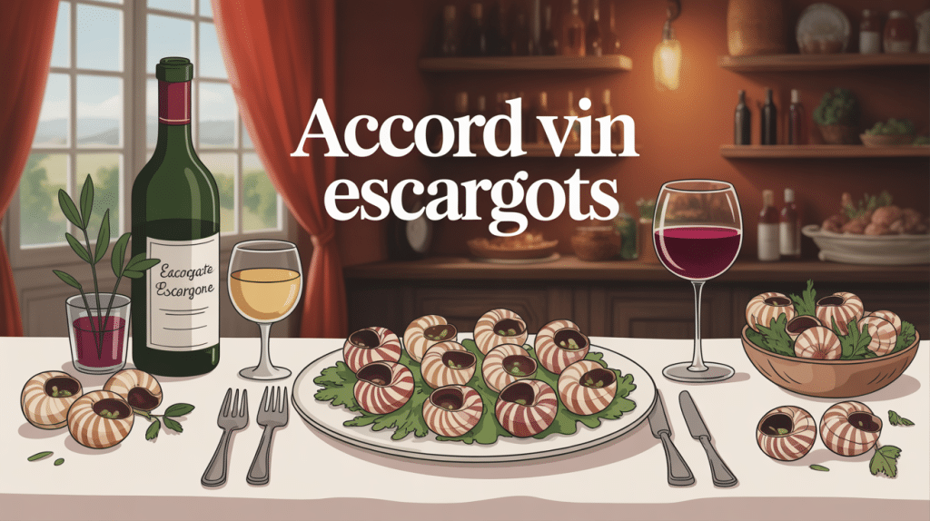 Quel vin avec escargots table élégante