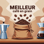 quelle est le meilleur café en grain illustration vectorielle premium