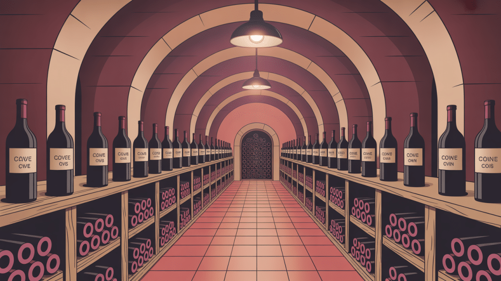 quelle temperature cave a vin illustration moderne