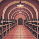 quelle temperature cave a vin illustration moderne