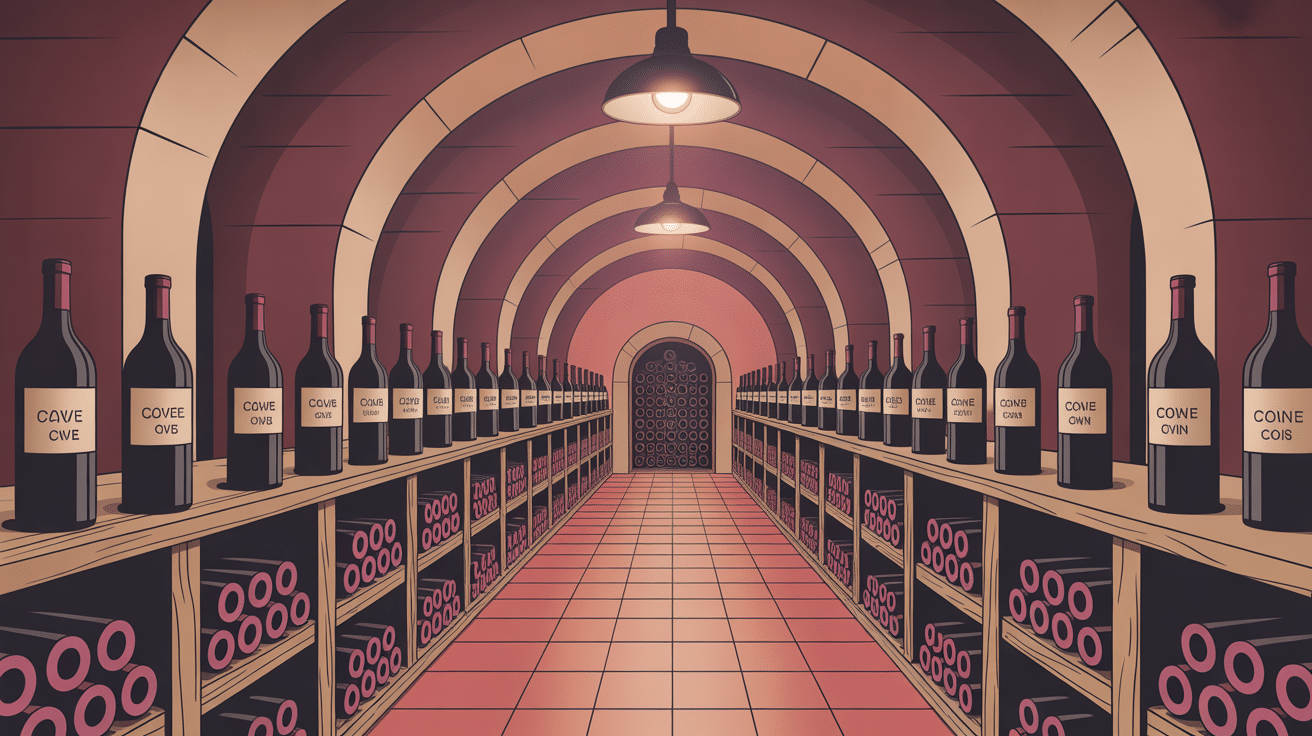 quelle temperature cave a vin illustration moderne