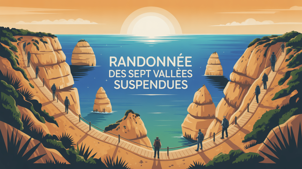 Illustration randonnée des sept vallées suspendues sur les falaises de l'Algarve