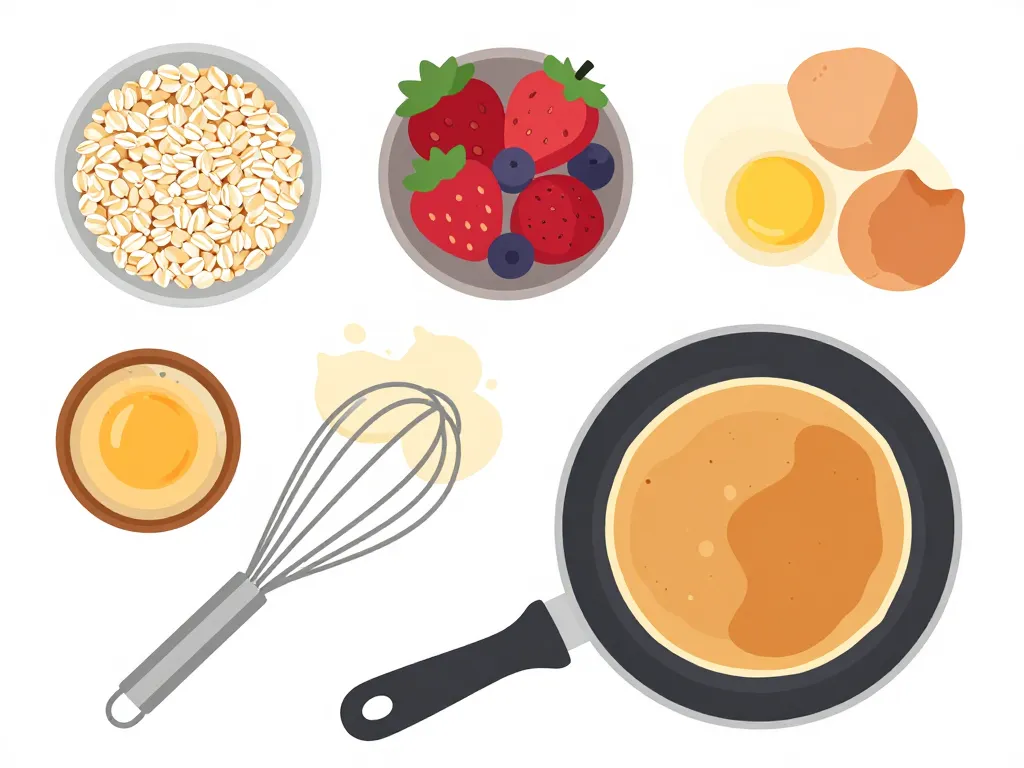 recettes galettes flocons d'avoine étapes préparation